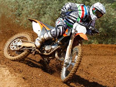 La moto en action